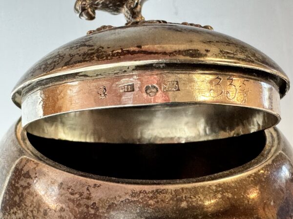 Tekanna med tesil. Silver. Empire 1829 - Bild 4